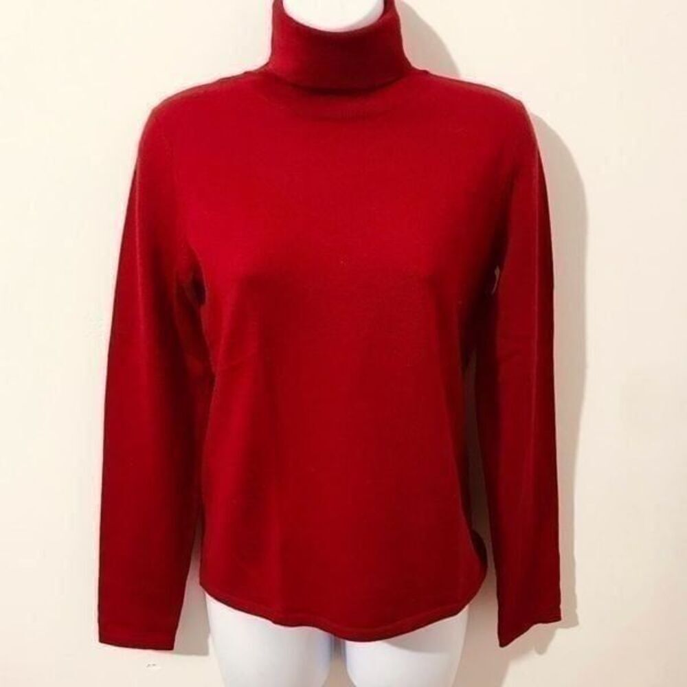 Sutton studio ref Turtleneck 100% merino wool size 8……S28